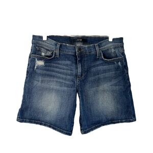 Joe’s Jeans 6” Cuff Denim Shorts Irisa Wash Size 29 Distressed Casual